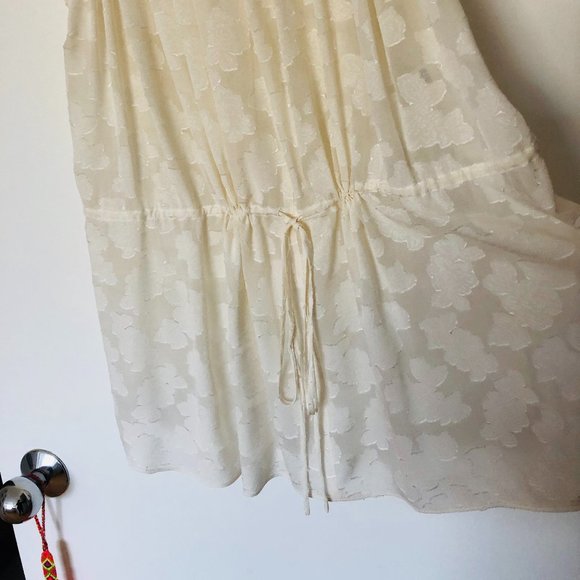 Derek Lam 10 Crosby Cream Silk High-Low Top - Picture 4 of 4